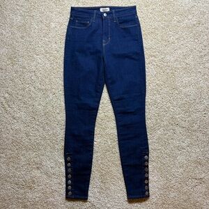 L'Agence Womens Size 25 Piper High Rise Skinny‎ Dark Wash Jeans